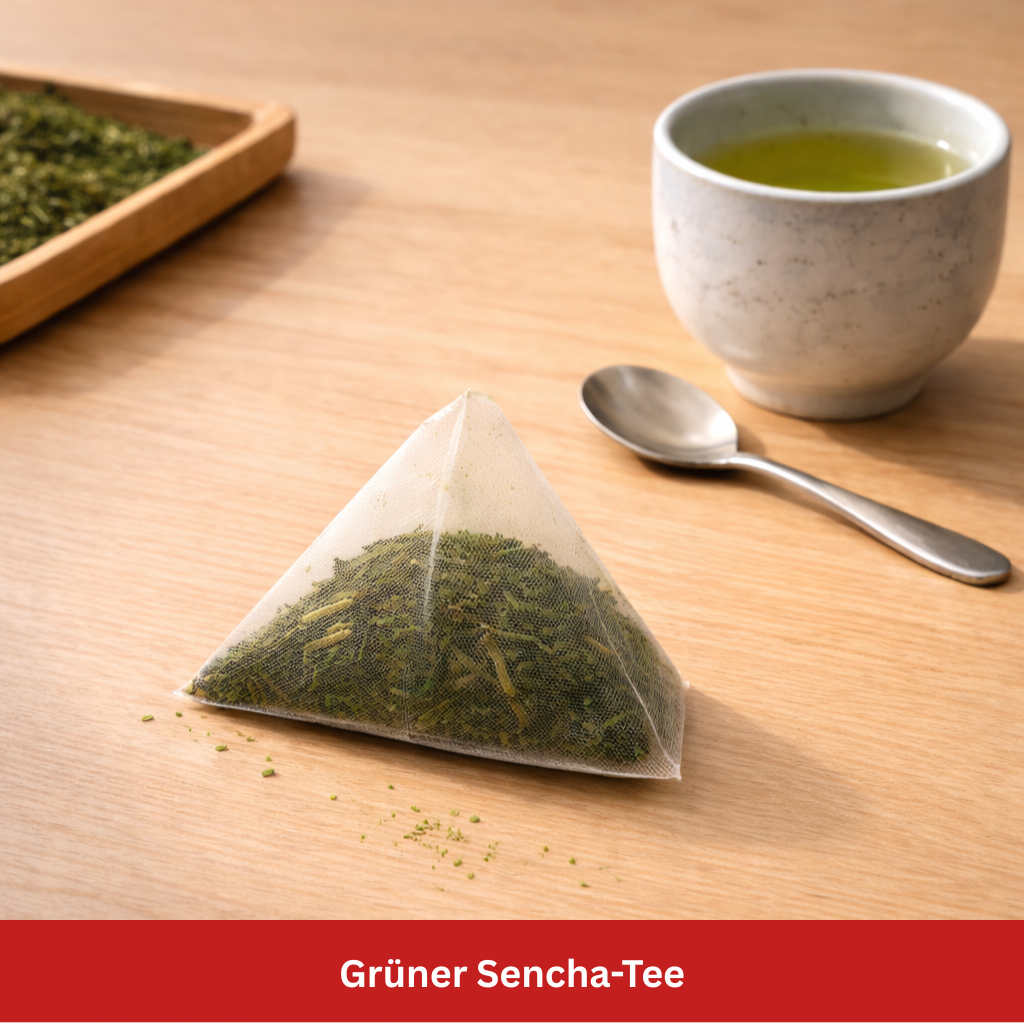 Grüner Senchatee Stillife