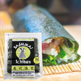 Nori sheets whole, 50 sheets, 140 g