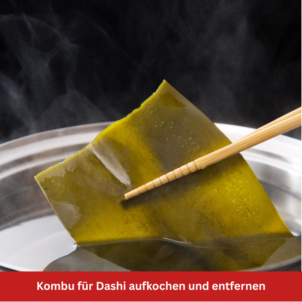 Kombu für Dashi aufkochen Stillife