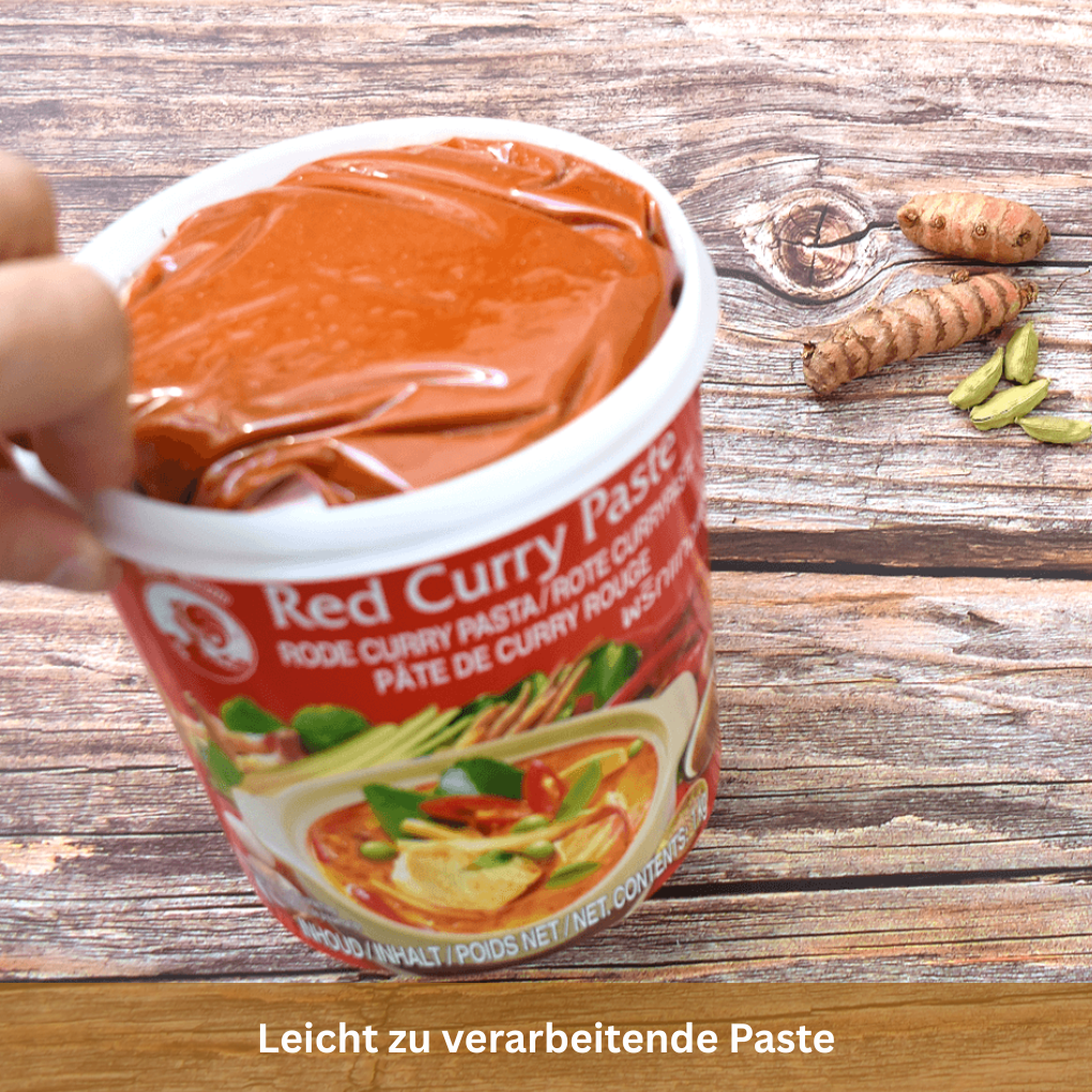 Konsistenz rote Curry-Paste