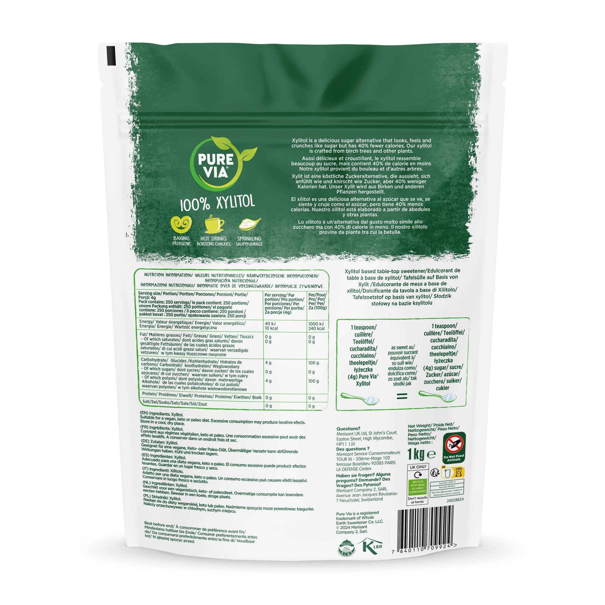 Pure Via Xylitol 1KG