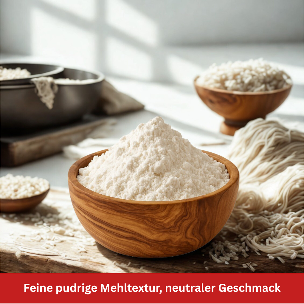 Reismehl Textur Geschmack Stillife