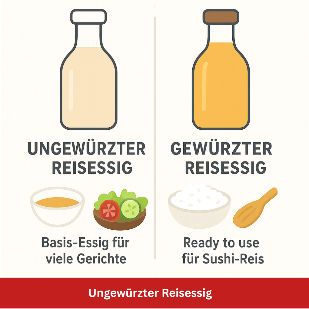 Verwendung ungewürzter Reisessig