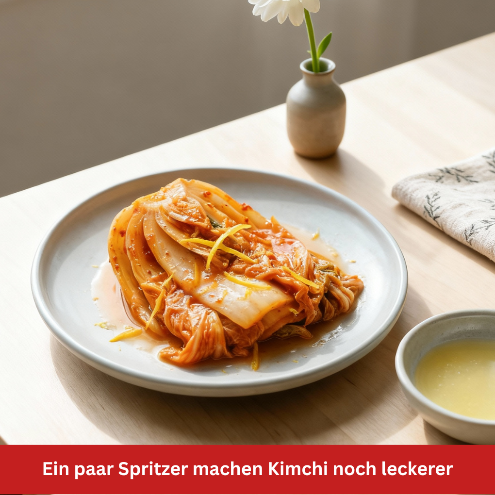 Yuzusaft zu Kimchi Stillife