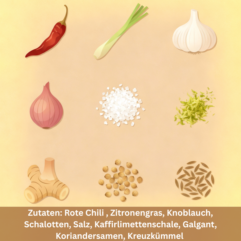 Rote thailändische Curry-Paste ohne Geschmacksverstärker 400 g