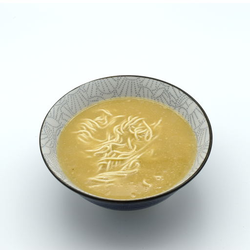 Vegetarische Tonkotsu Ramen Suppe mit Nudeln