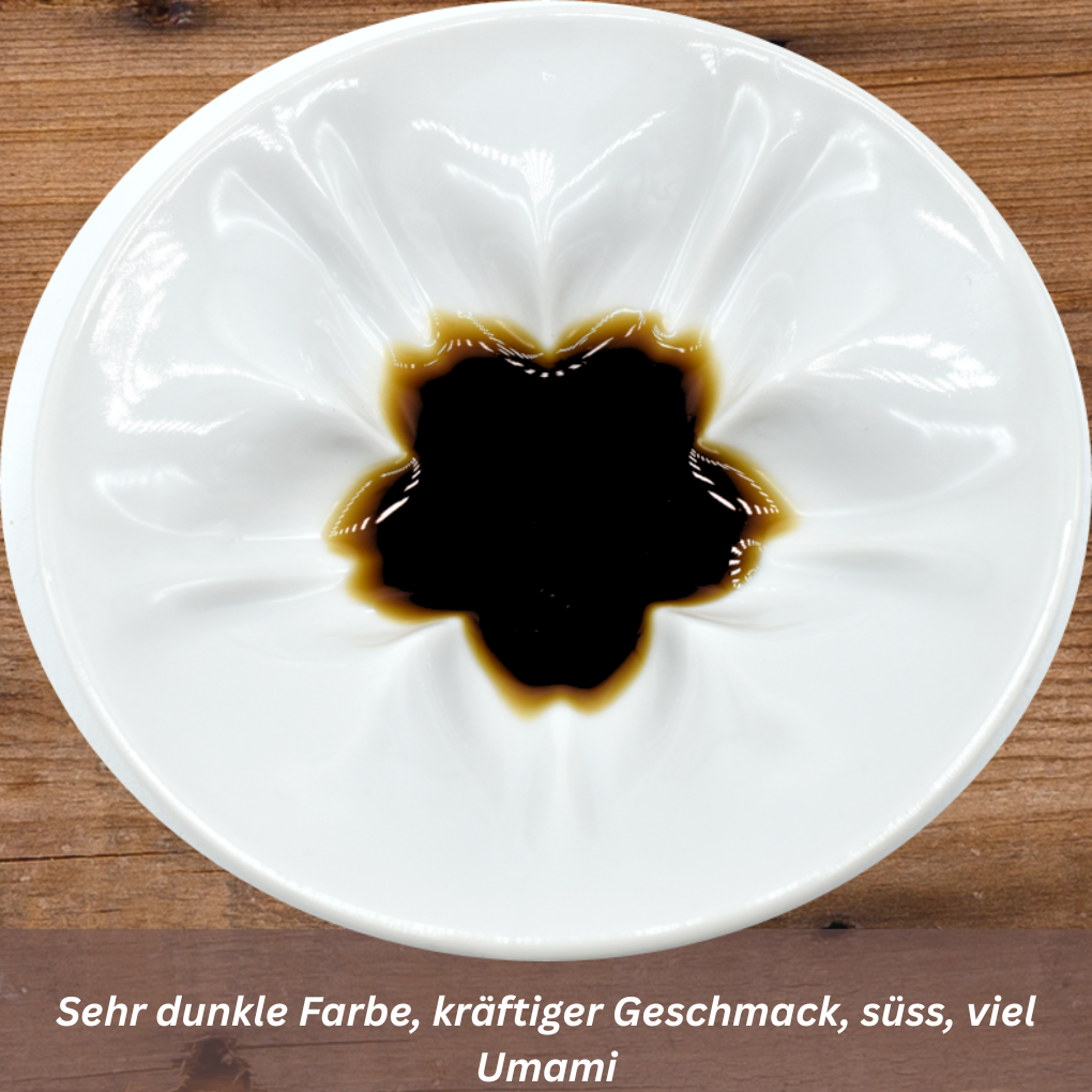 Dunkle chinesische Sojasauce Optik