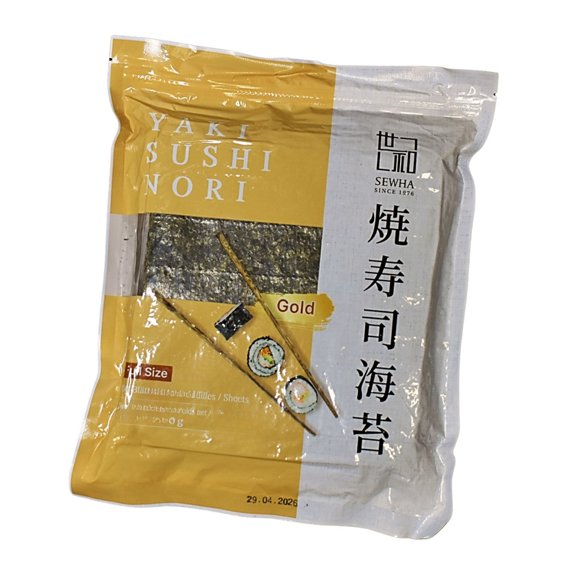 Nori-Blätter Gold ganz