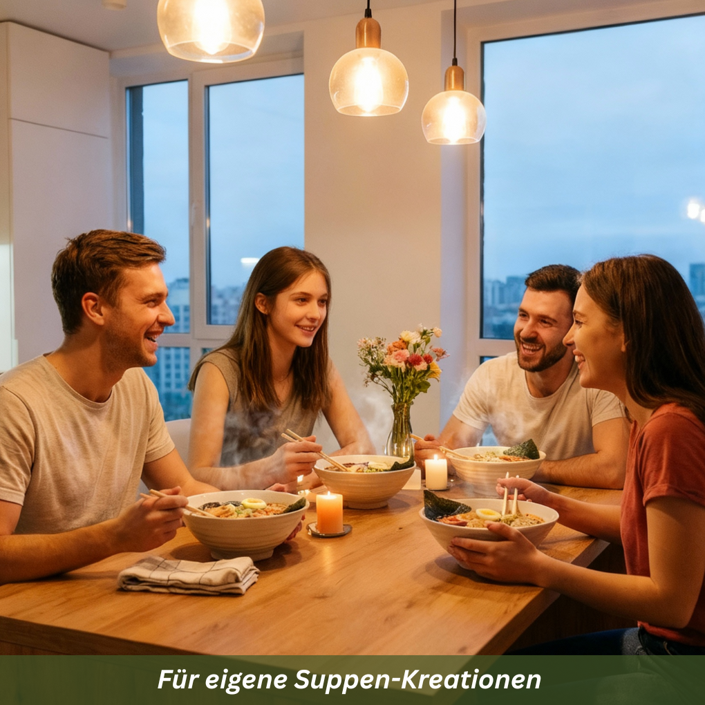 Junge Pärchen asiatische Suppen