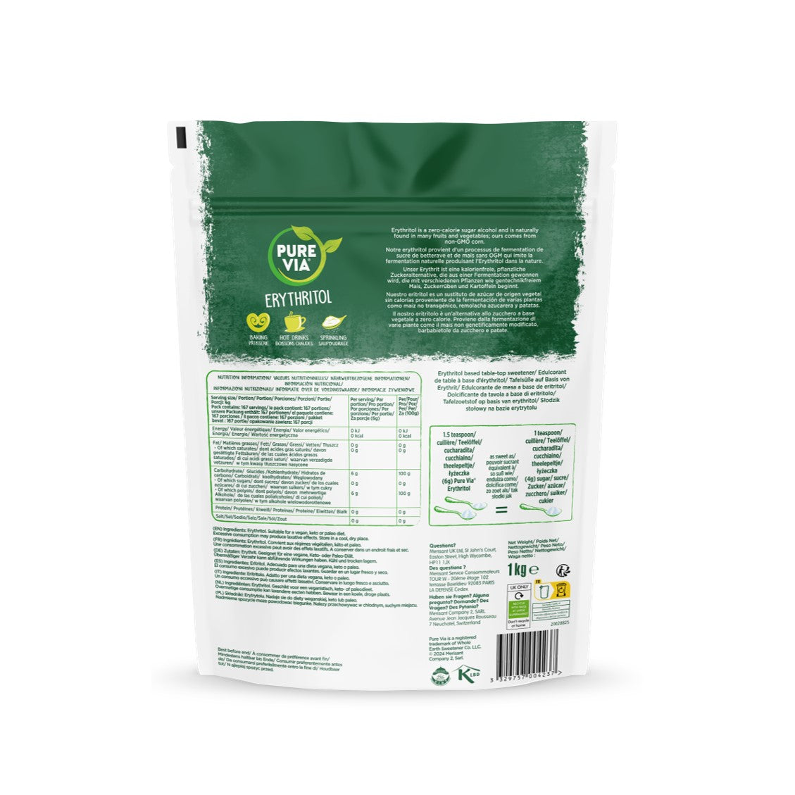 Pure Via Erythritol 1KG
