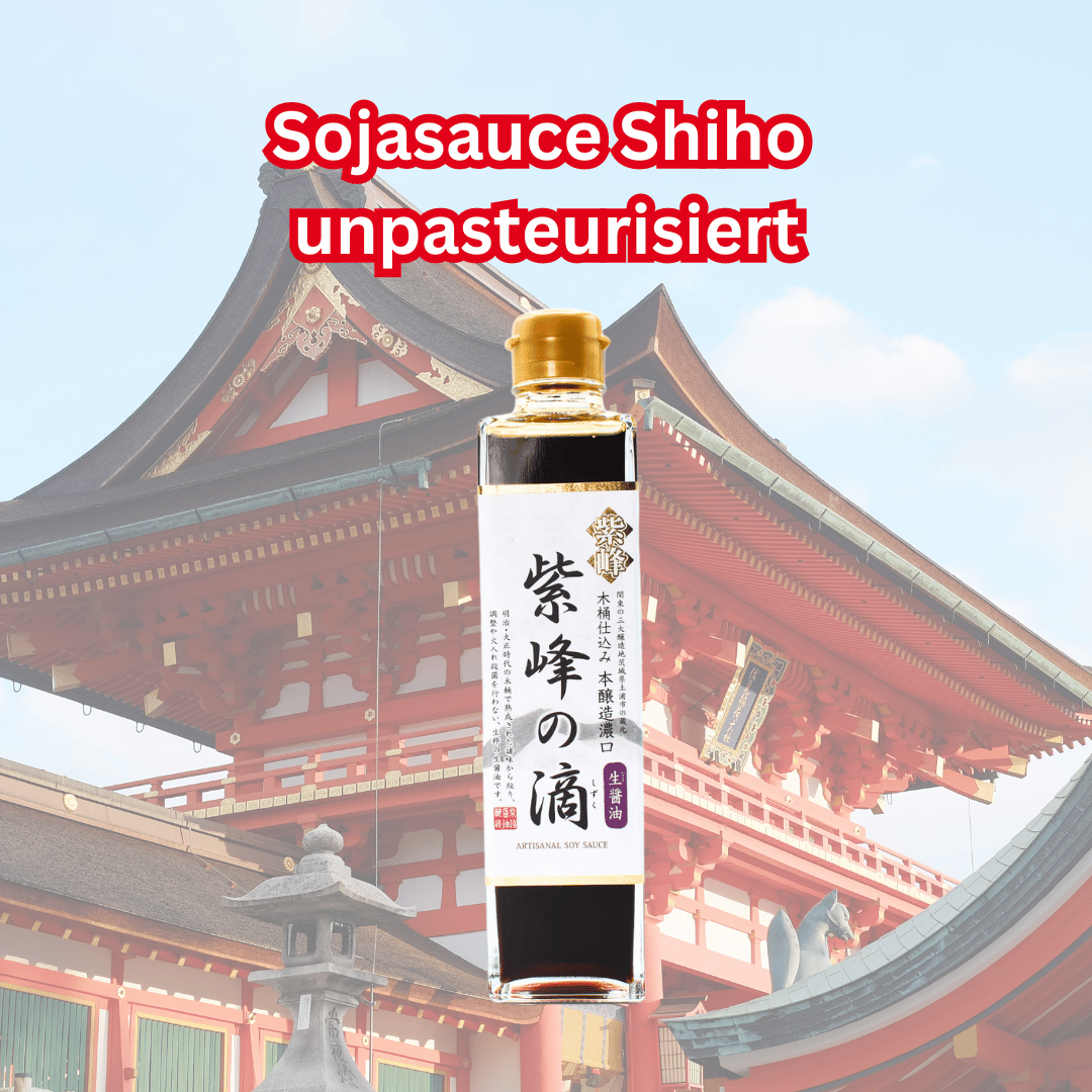 Sojasauce Shiho unpasteurisiert Stillife
