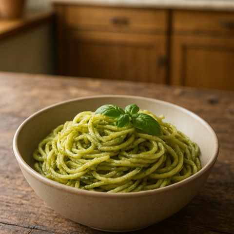 Spaghetti mit Pesto