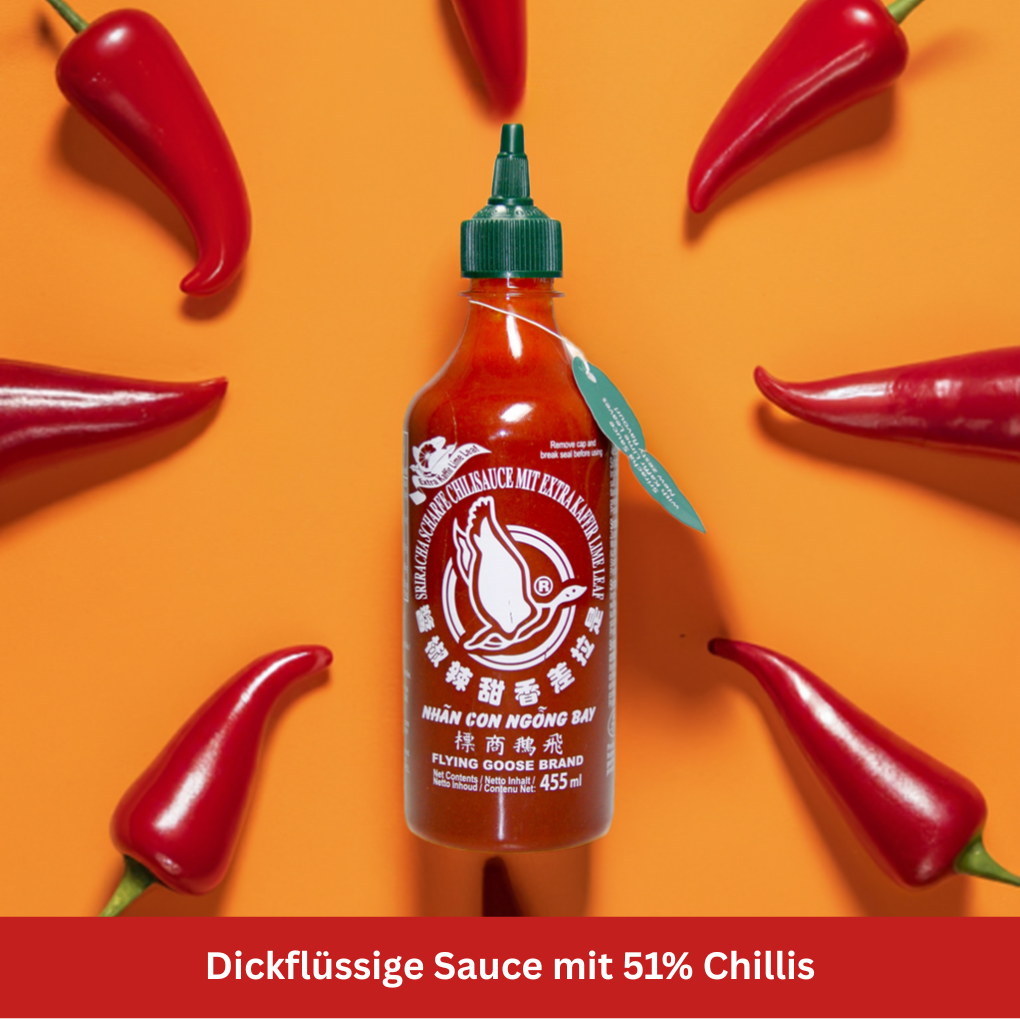 Flying Goose Sriracha Chili-Sauce scharf 455 ml