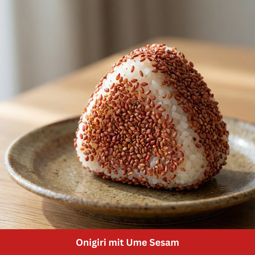 Onigiri mit Ume Sesam Stillife
