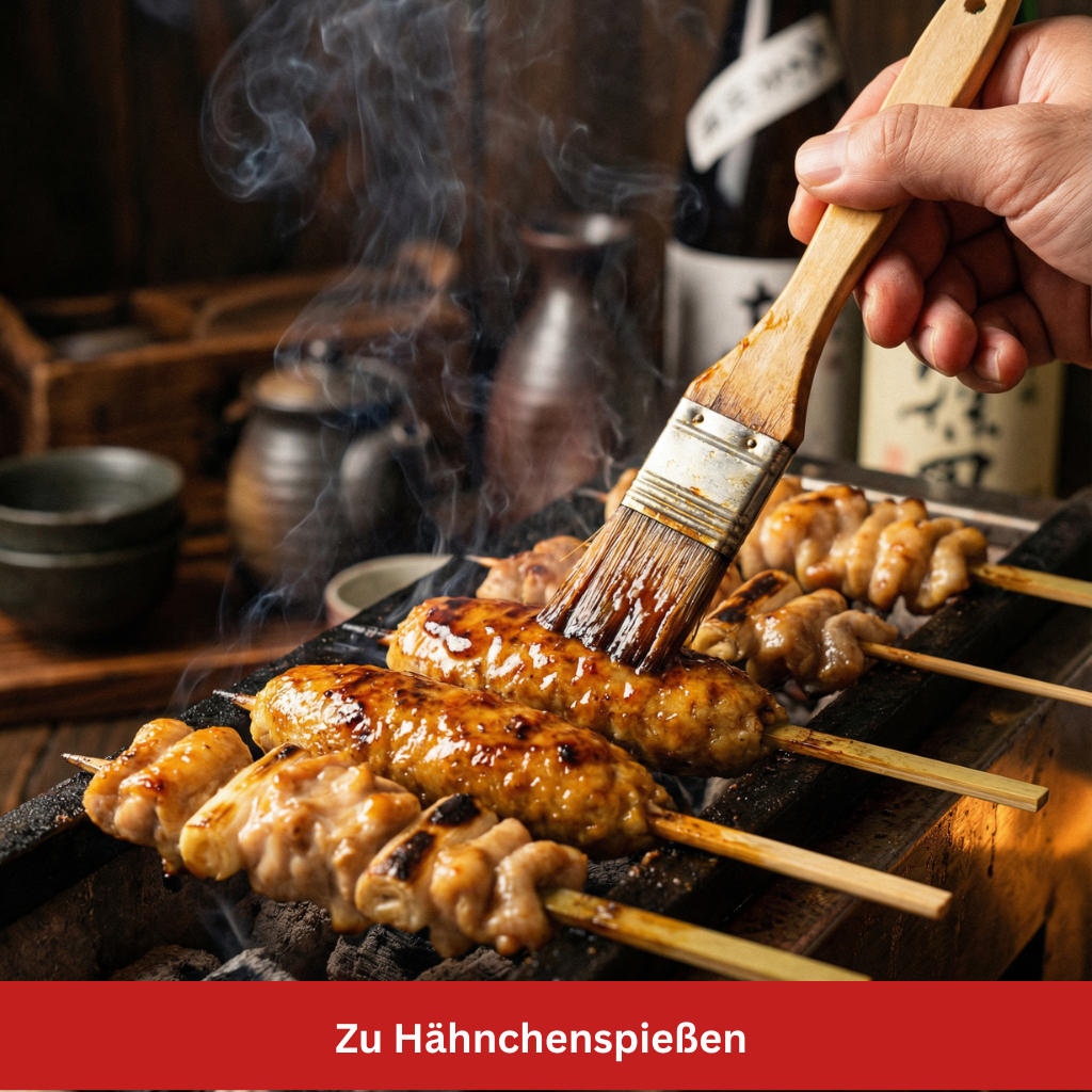 Hähnchenspieße mit Yakitori-Sauce STillife