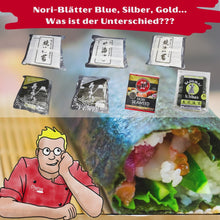 Laden und Abspielen von Videos im Galerie-Viewer, Nori Algenblaetter für Sushi Premium GOLD ganz
